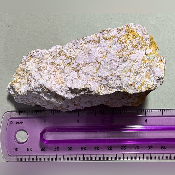 Raw Phosphosiderite Mineral Lavender & Tan Rare from Argentina - Healing & Hope - Picture 5 of 5